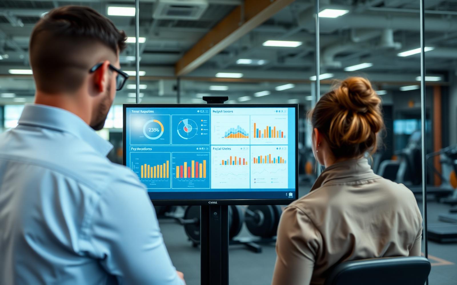 Gestor acompanhando o painel da plataforma ITNEX